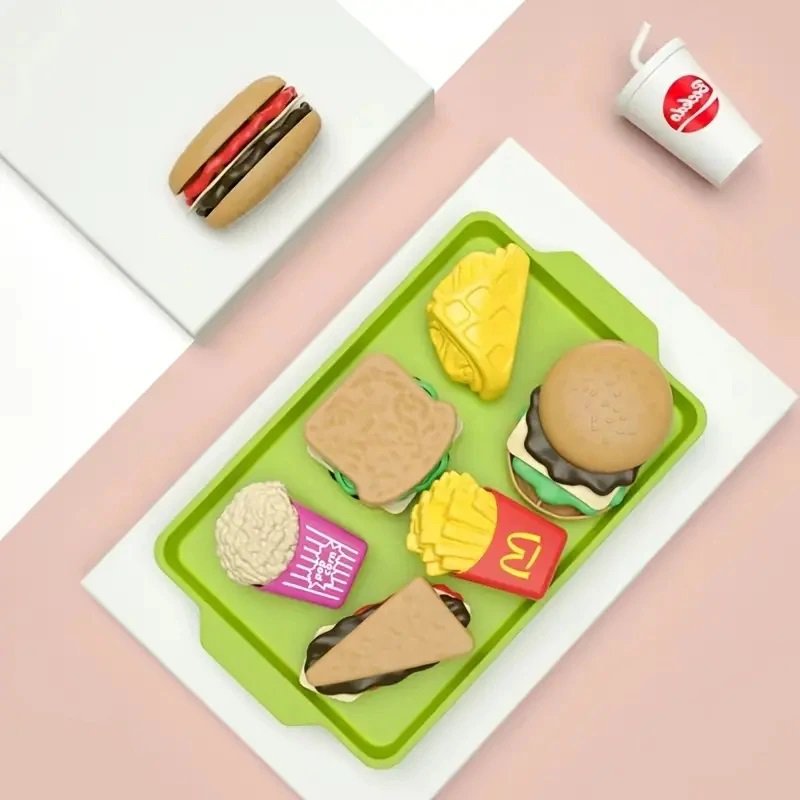 Mini Playhouse Breakfast Burgers Simulated Kitchen Toys Simulated Food Children Hamburger