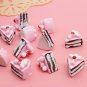 10PCS Flat Back DIY Miniature Artificial Fake Food Cake Resin Cabochon Decorative Craft Play Doll