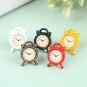 1pcs 6 Colors Alarm Clock Mini Home Decoration Dollhouse Miniature Toy Doll Kitchen Living Room