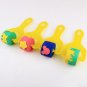 4pcs Kids Drawing Toys Set DIY Sponge Painting Roller Brush Stencil Sponge Brush Learning