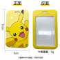 Anime Pokemon pikachu cartoon PVC Card Student Campus Card Hanging Neck bag Card Holder