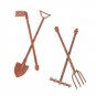 Dollhouse Mini Shovel Hoe and Pitchfork Farming Tools Fairy Garden Tool