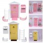 Scale Dollhouse Miniature Fairy Door Kit Fairy Door with Accessories for Girls Dollhouse Decoration