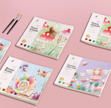 20Sheets Creative Watercolor Painting Book For Kids Fairy Tale