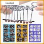 Metal Montessori Puzzle Toys Wire Iq Mind Brain Teaser Puzzles Children Adult Interactive Game