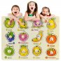 Montessori Wooden Puzzles Hand Grab Boards Toys Tangram Jigsaw Baby Educational Toys Cartoon Vehicle