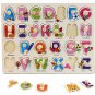 Montessori Wooden Puzzles Hand Grab Boards Toys Tangram Jigsaw Baby Educational Toys Cartoon Vehicle