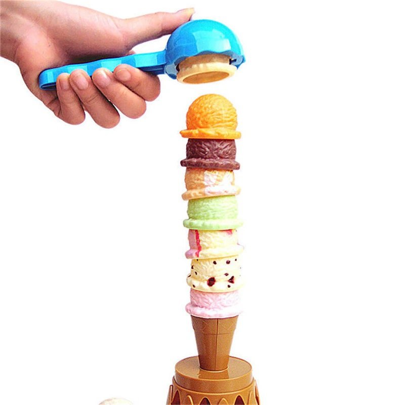 Children Simulation Food Kitchen Toy Ice Cream Stack Up Play Kids Pretend Play Toys Educational