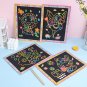 Magic Scratch Art Doodle Pad Sand Painting Cards Early Educational Learning Creative Drawing