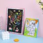 Magic Scratch Art Doodle Pad Sand Painting Cards Early Educational Learning Creative Drawing