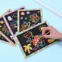 Magic Scratch Art Doodle Pad Sand Painting Cards Early Educational Learning Creative Drawing