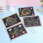 Magic Scratch Art Doodle Pad Sand Painting Cards Early Educational Learning Creative Drawing
