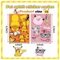 8Sheets Pokemon Children Puzzle Anime Stickers Make-a-Face Assemble Funny Cartoon Decal Assemble