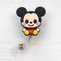 Cute Disney Mickey Mouse Lilo Stitch Silica Gel 60cm Retractable Badge Reel Nurse Student Exhibition