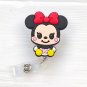Cute Disney Mickey Mouse Lilo Stitch Silica Gel 60cm Retractable Badge Reel Nurse Student Exhibition