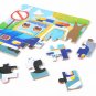 24pcs Wooden Puzzle Kids Toy Cartoon Animal Wood Jigsaw Child Early Educational Learning