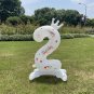 32 Inches Standing Birthday Anniversary Balloons Crown Number Aluminum Film Balloons Party Holiday