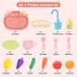 Kids Kitchen Sink Toys Simulation Electric Dishwasher Mini Kitchen Food Pretend Play House Toy Set