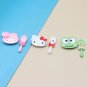 Doll house kitchen accessories mini small plate spoon cute cartoon tableware