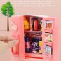 Mini Double Door Refrigerator Girl Toys Simulation Pretend Play Kitchen Kids Toys Accessories Role