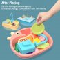 Kids Kitchen Sink Toys Simulation Electric Dishwasher Mini Kitchen Food Pretend Play House Toy Set