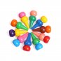 12pcs Children's Color Paint Pen Doodle Toddler Hand-held Gourd Crayon, Finger Paint Crayon Stick