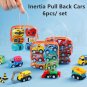 Mini Car Model Toy Pull Back Car Toys Engineering Vehicle Fire Truck Kids Inertia Cars Boy Toys