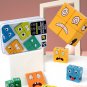 Kids Face Change Expression Puzzle Building Blocks Montessori Cube Table Game Toy Wooden Educational