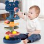 2-7 Layes Track Rolling Ball Pile Tower Early Educational Toy for Babies Rotating Track Educational