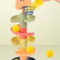 2-7 Layes Track Rolling Ball Pile Tower Early Educational Toy for Babies Rotating Track Educational