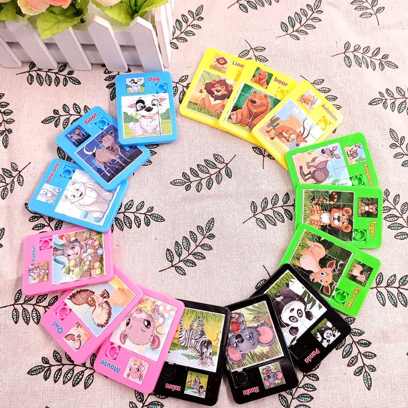Early Educational Toy Developing for Children Jigsaw Digital Number 1-16 Animal Cartoon Puzzle