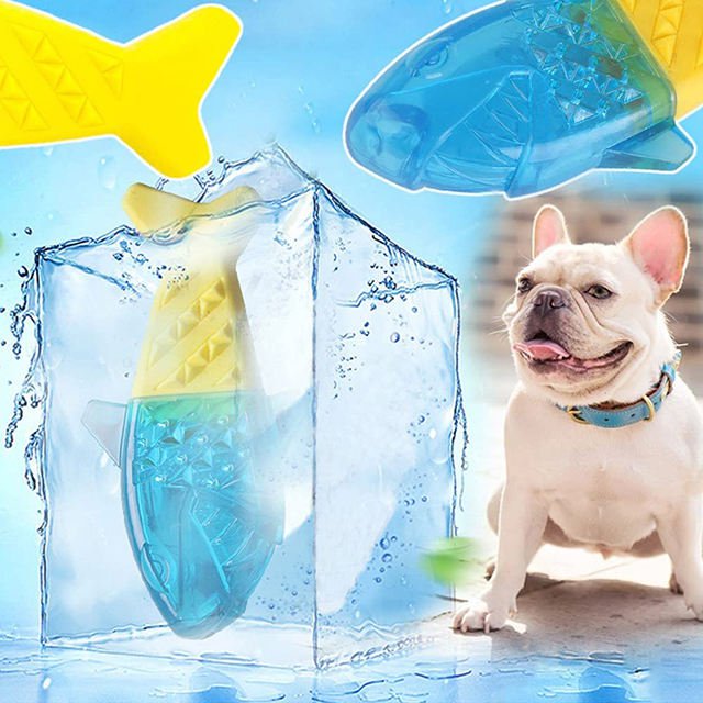 Summer Water-filled Freezable Cooling Dog Chew Toys Interactive Dog Toys Leaking Ball Dog Bite