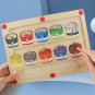 Magnetic Color and Number Maze Montessori Toy Baby Wooden Magnet Board Toddler Counting Matching