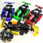 1pc Mini Plastic Car Toy Pull Back Colorful Cartoon Racing Model Kart Racing Car Children