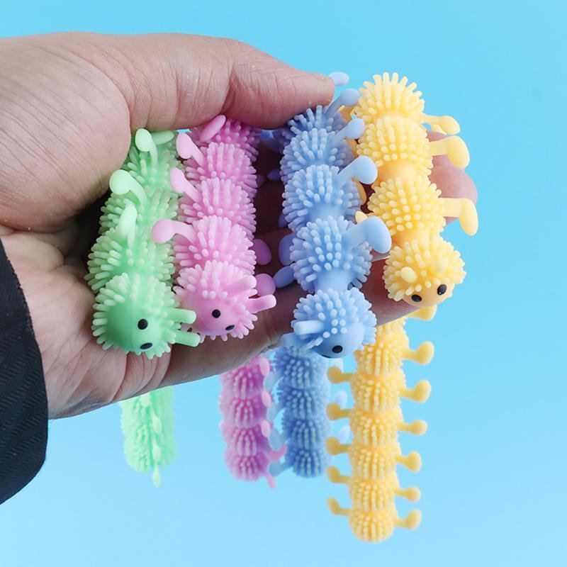 Knots Caterpillar Relieves Stress Toy Personalized Worm Noodle Stretch String Anti Stress Autism