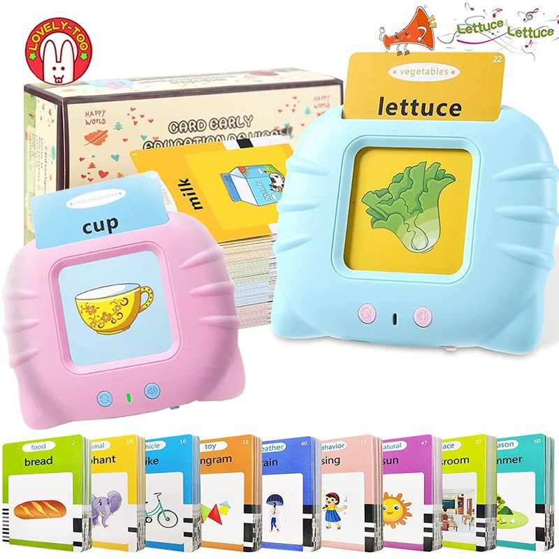 Kids Sight Words Games Talking Flash Cards Learning English Machine Education Electronic Book