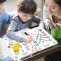Children Montessori Drawing Toy Pen Control Training Color Shape Math