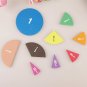 51Pcs Fractions Math Teaching Tool EVA Round Shape Instrument Kids