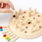 Wooden Desktop Color Memory Match Chess Game Memory Color