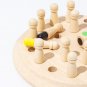Wooden Desktop Color Memory Match Chess Game Memory Color