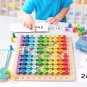 Montessori Educational Wooden Toys Children Baby Math Toys 99 Multiplication Table