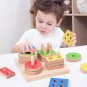 Montessori Toy Wooden Building Blocks Early Learning Educational Toys Color