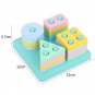 Montessori Toy Wooden Building Blocks Early Learning Educational Toys Color