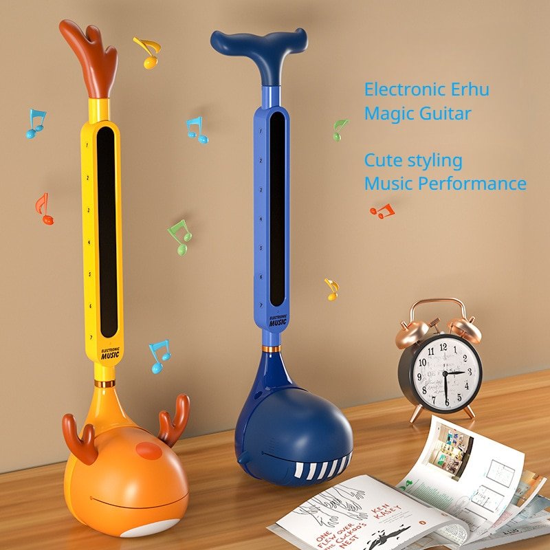 Creative Electronic Guitar Toy, Kids' Musical Instrument with Tadpole Notes