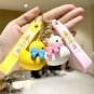 1pc Cute Duck Keychain Pendant School Bag Hanging Keychain Car Ornament