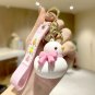 1pc Cute Duck Keychain Pendant School Bag Hanging Keychain Car Ornament