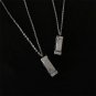 Mini Harmonica Necklace Men and Women Niche Design Sense Can Blow