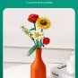 Romantic Rose Flowers Bouquet Building Blocks Ideas Simulation Model Bricks Home Decoration DIY Toys