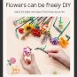 Romantic Rose Flowers Bouquet Building Blocks Ideas Simulation Model Bricks Home Decoration DIY Toys