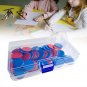 50x Montessori Solid Round Chips Math Discs Markers with Storage Box Two Color